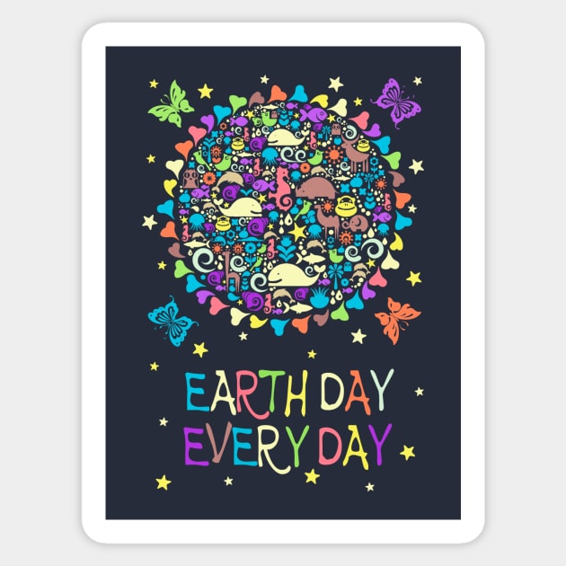Earth Day Every Day Sticker by Artizan